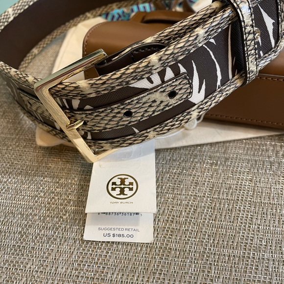 Tory Burch Women's Square Buckle Mixed Belt -  XS - Picture 12 of 12